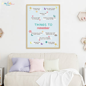 'Positive Things to Remember' Wall Art (Big Frame)