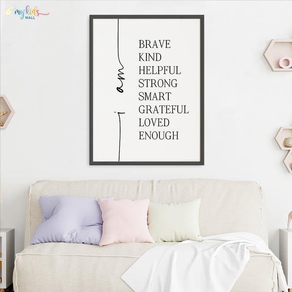 Load image into Gallery viewer, &#39;Positive Attitude &amp; Affirmations&#39; Wall Art (Big Frame)
