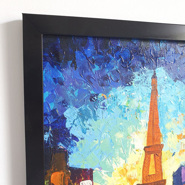 Load image into Gallery viewer, &#39;Eiffel Love&#39; Canvas Wall Painting (Framed)
