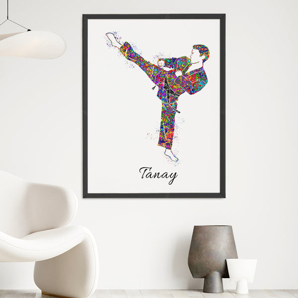 Load image into Gallery viewer, &#39;Karate Kid&#39; Personalized Wall Art (Big Frame)
