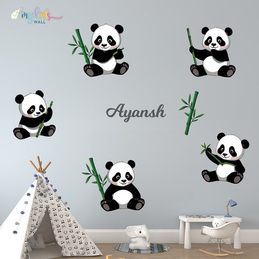 Playful Panda Wall Stickers