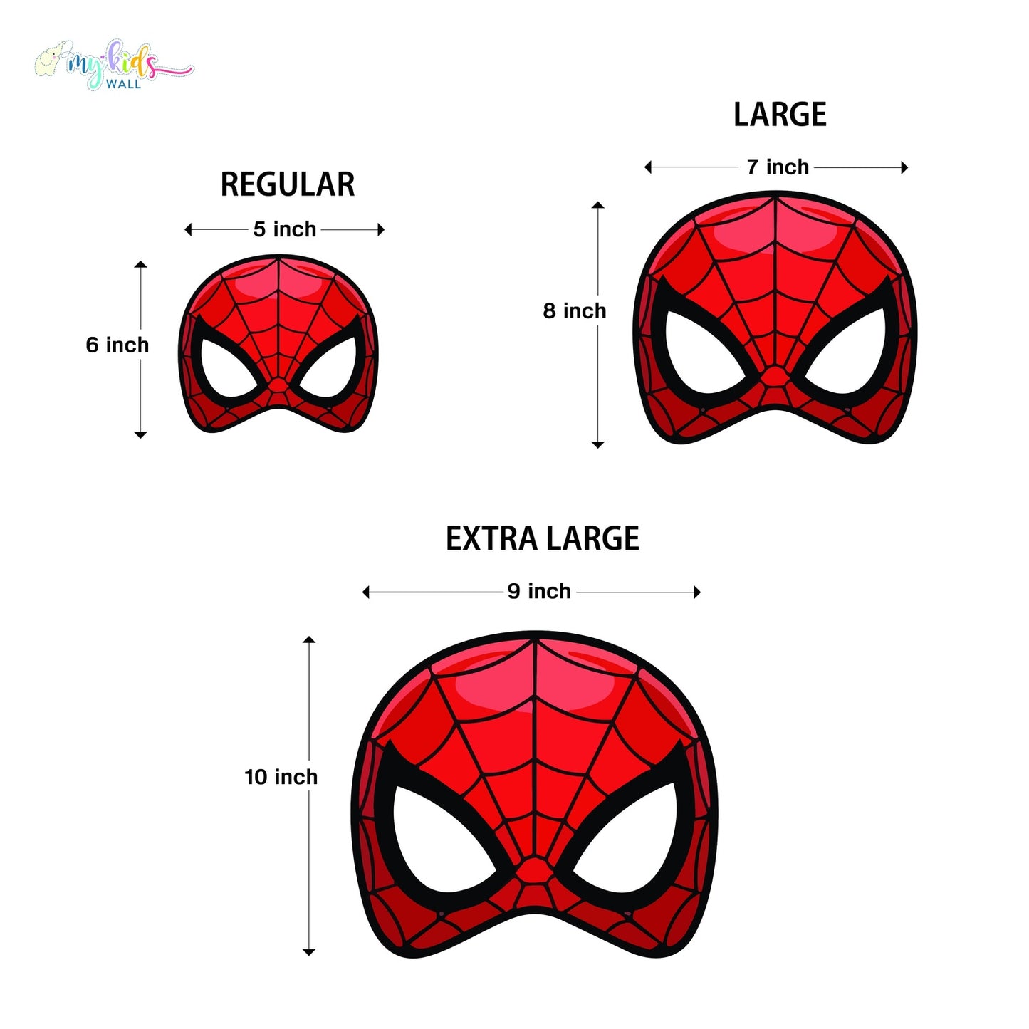 Superheroes Face Masks Personalized Wall Stickers