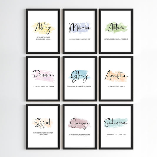 Daily Positive Vibes Wall Art (Framed)