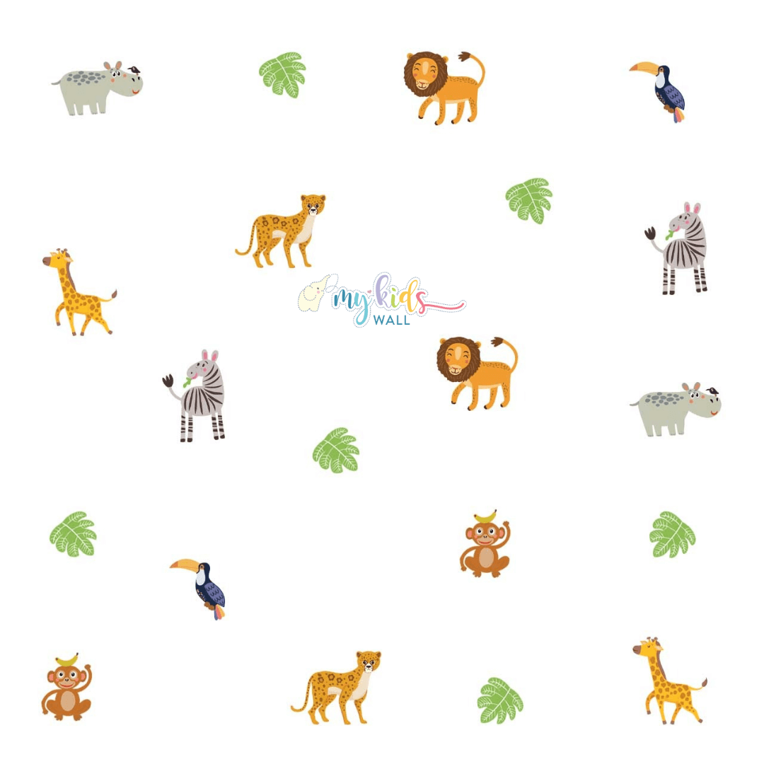Jungle Friends Wall Stickers zoom