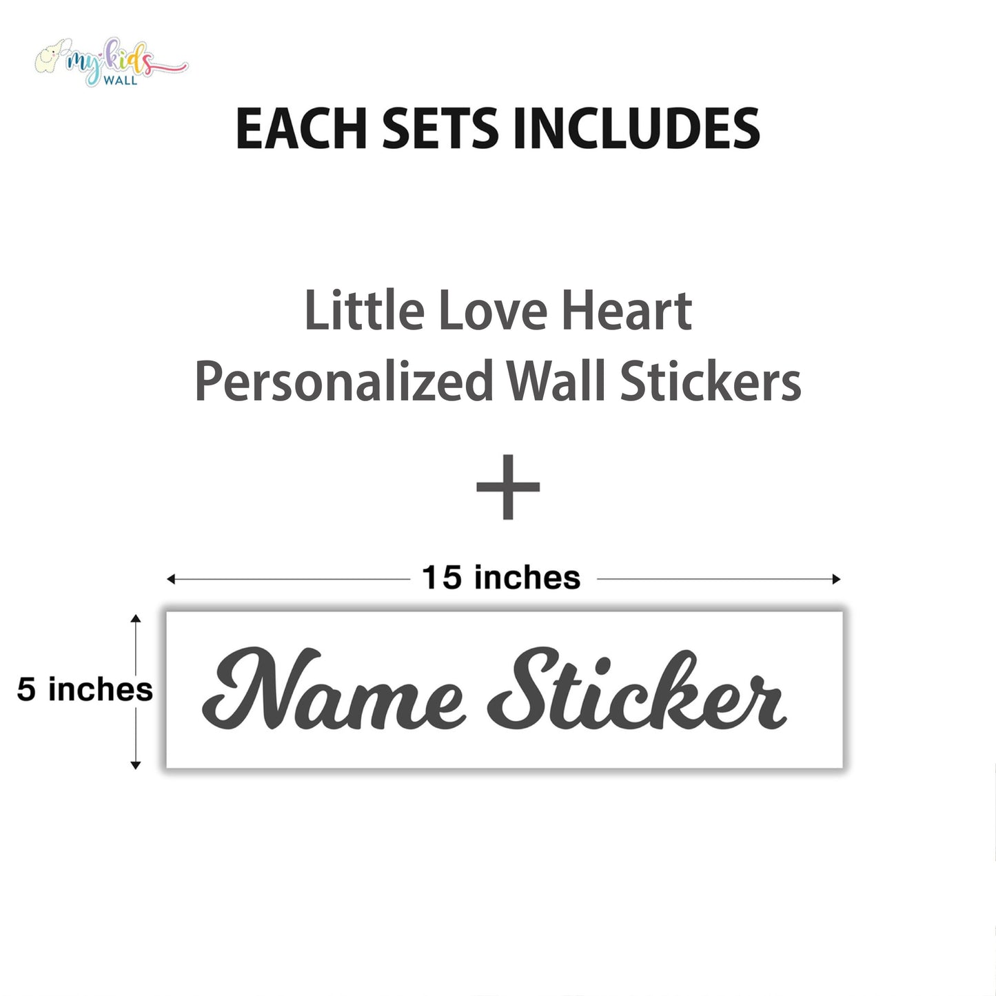 Little Love Hearts Personalized Wall Stickers