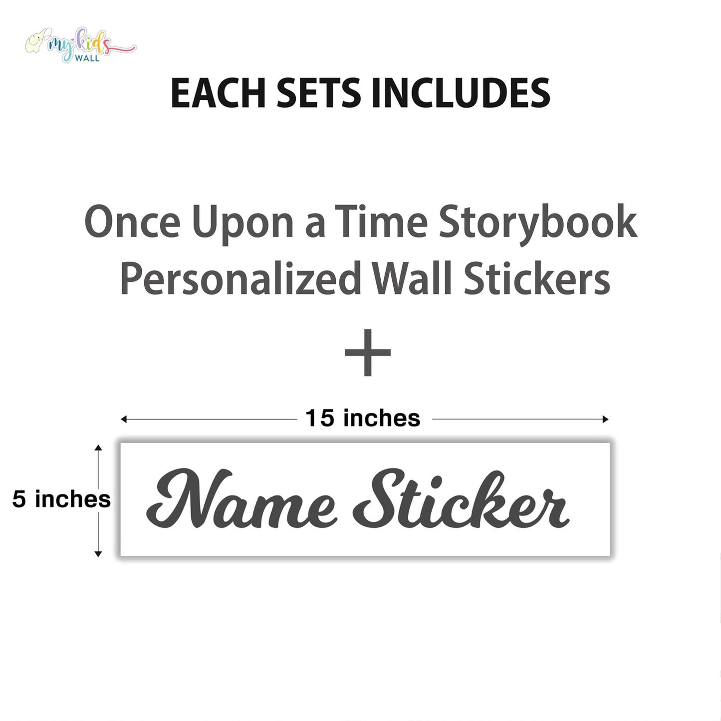 Once Upon a Time Storybook Personalized Wall Stickers