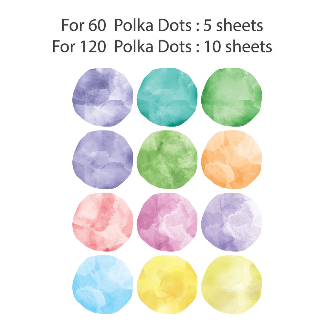 Polka Dots Colorful Wall Stickers