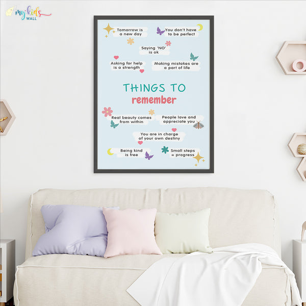 Load image into Gallery viewer, &#39;Positive Things to Remember&#39; Wall Art (Big Frame)
