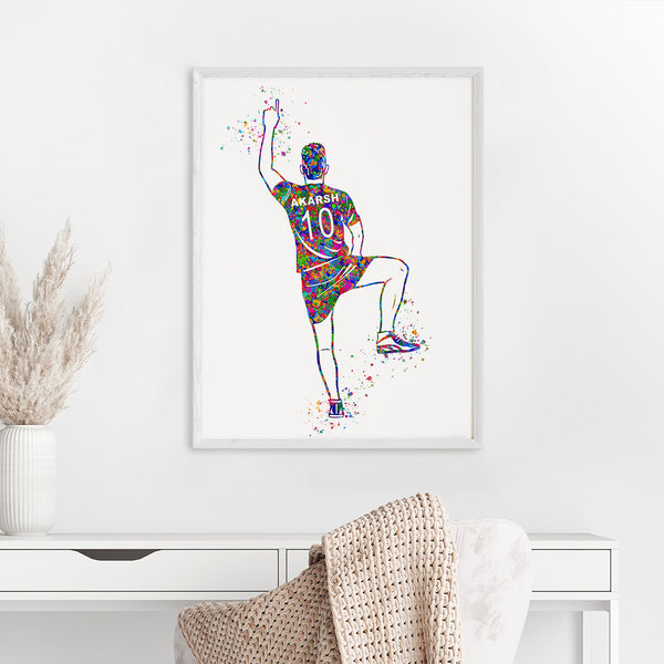 Load image into Gallery viewer, &#39;Kabbadi Player&#39; Personalised Wall Art (Big Frame)
