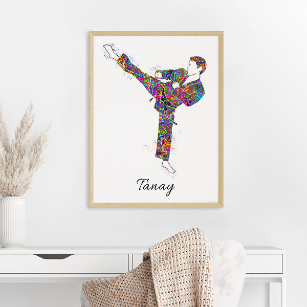 Load image into Gallery viewer, &#39;Karate Kid&#39; Personalized Wall Art (Big Frame)

