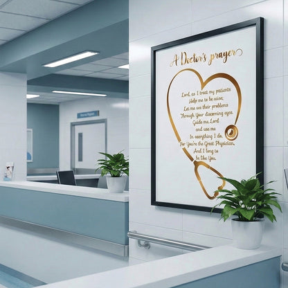 A Doctor’s Prayer Wall Art (Framed)