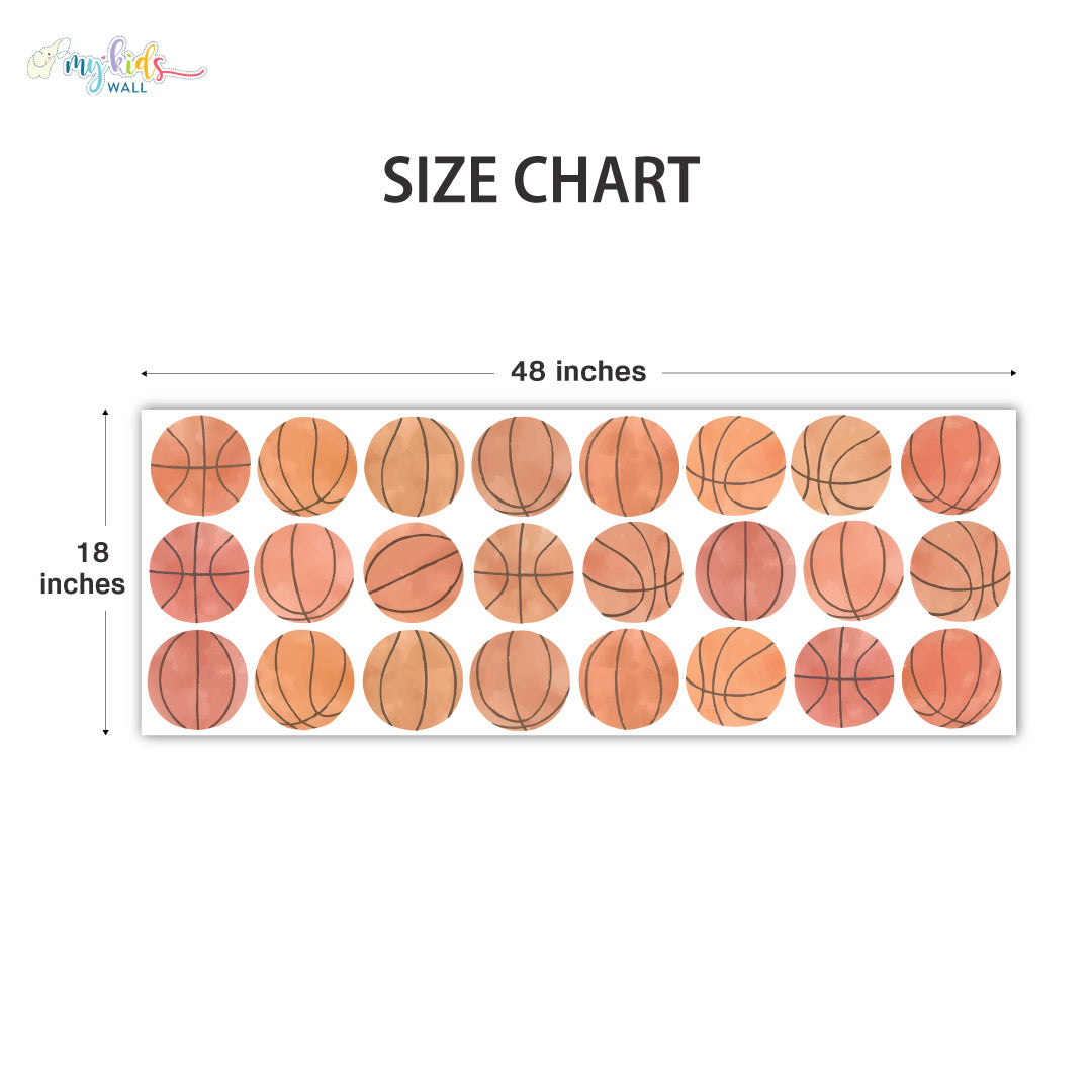 Basketball Decor Personalized Wall Stickers