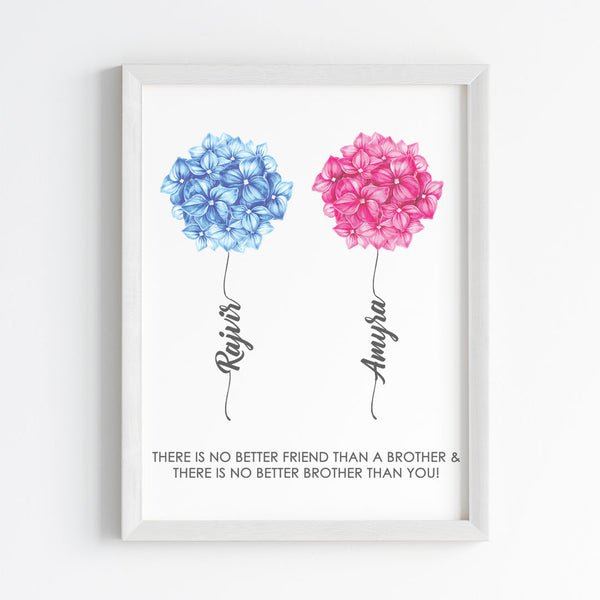 Load image into Gallery viewer, &#39;Better Together&#39; Floral Personalised Wall Art (Framed)
