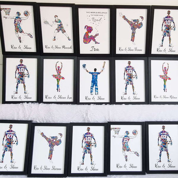 Birthday return gifts Customised black wall frames Sets