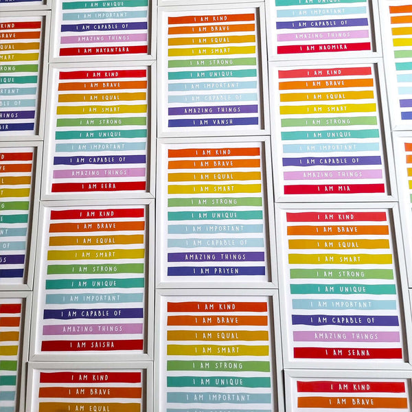 Birthday return gifts Customised white wall frames Sets