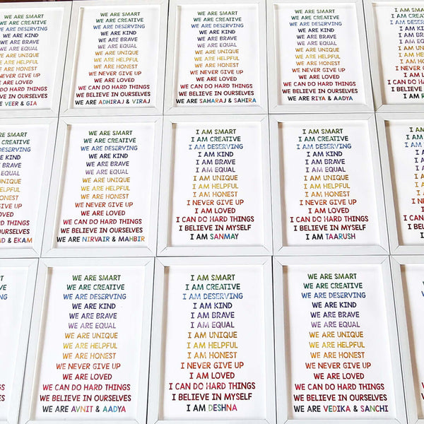 Birthday Return Gifts Customised Wall Art Sets (Framed)