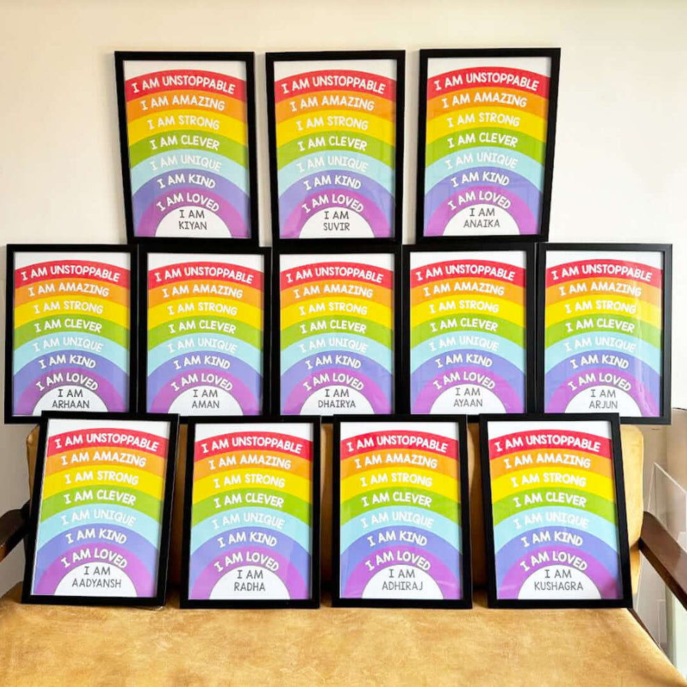 Birthday Return Gifts Customised Wall Art Sets (Framed) – My Kids Wall