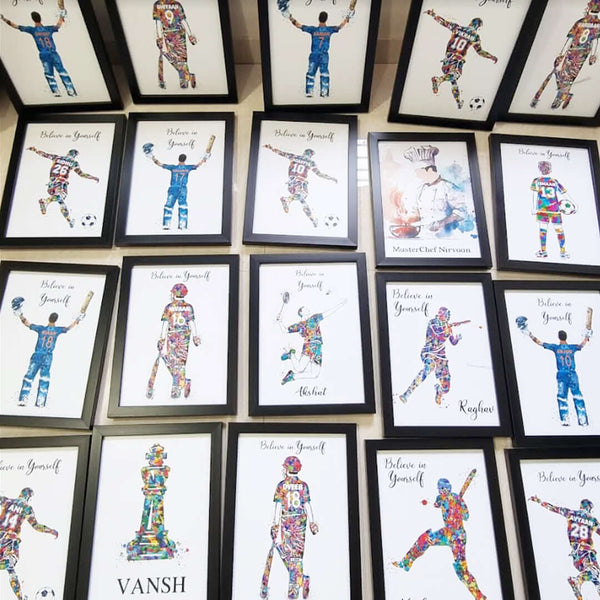 Birthday return gifts Customised black wall frames Sets