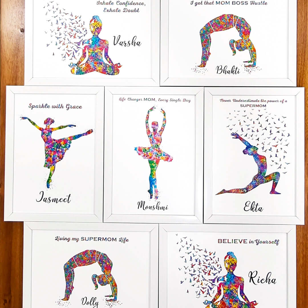 Birthday return gifts Customised white wall frames Sets