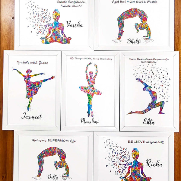 Birthday return gifts Customised white wall frames Sets