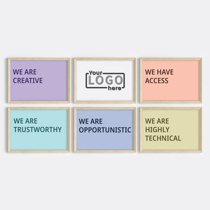 Our Brand Values Custom Wall Art (Framed)
