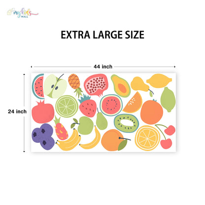 Colorful Tropical Fruits Wall Stickers