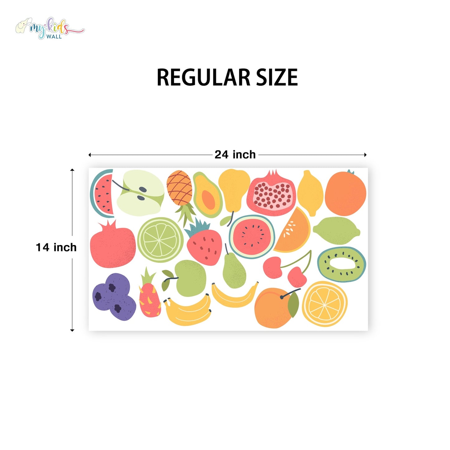 Colorful Tropical Fruits Wall Stickers