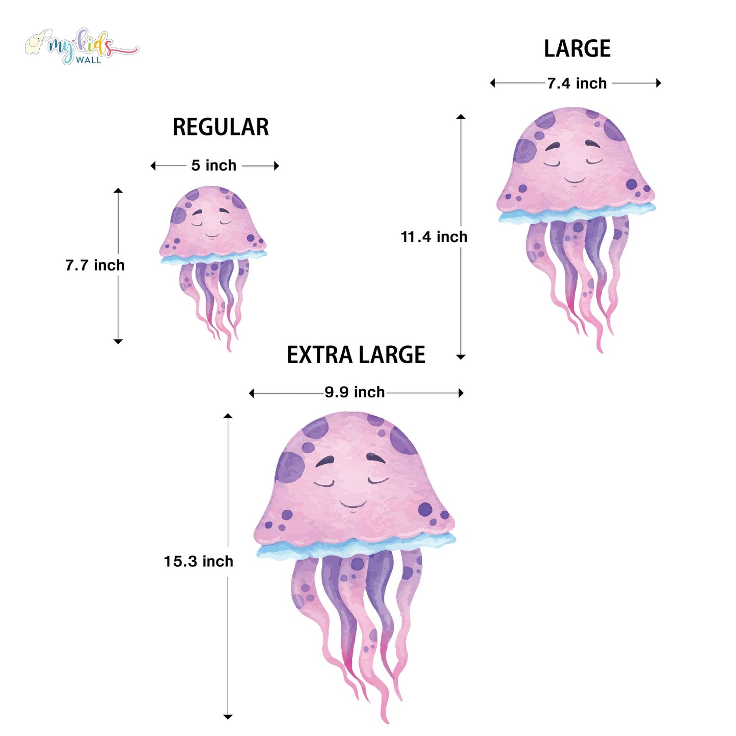 Colorful Deep Sea World Personalized Wall Stickers