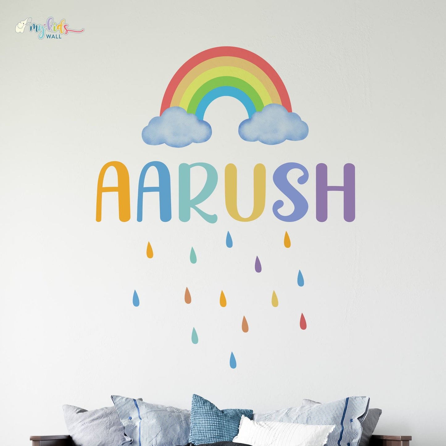 Colourful Rainbow Personalized Wall Stickers