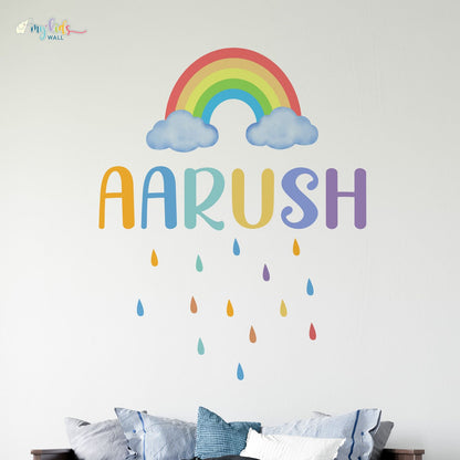 Colourful Rainbow Personalized Wall Stickers