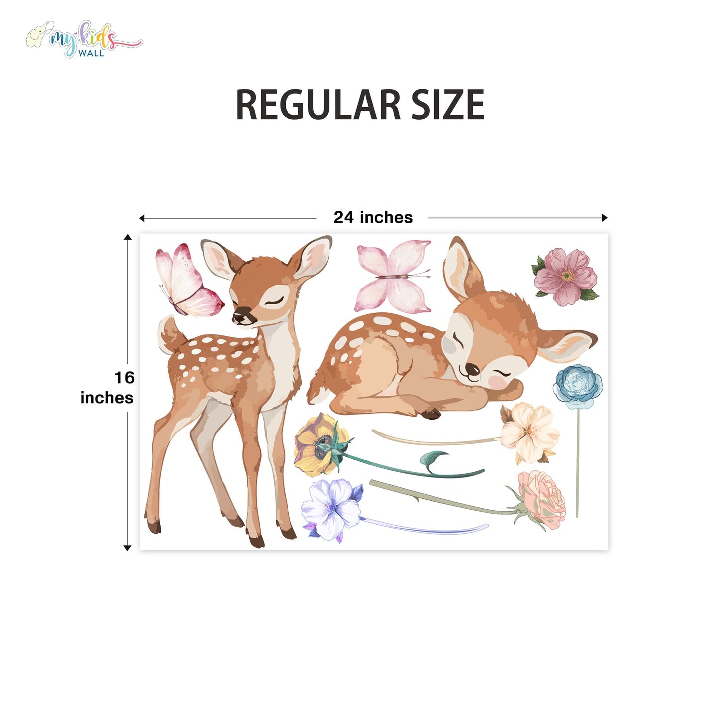 Cute Baby Deer Personalized Wall Stickers