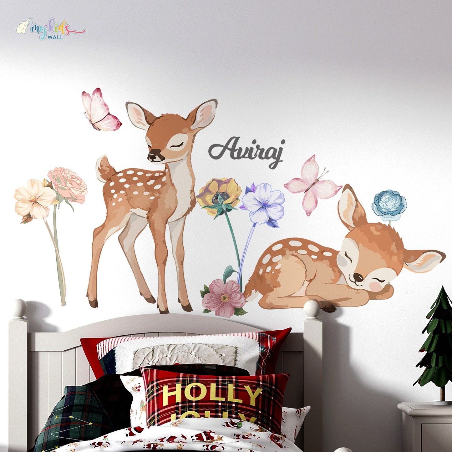 Cute Baby Deer Personalized Wall Stickers