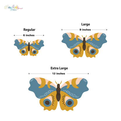 Cute Colorful Butterflies Personalized Wall Stickers