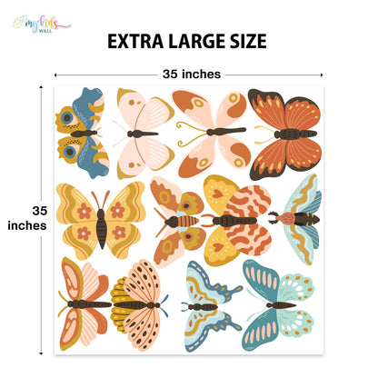 Cute Colorful Butterflies Personalized Wall Stickers