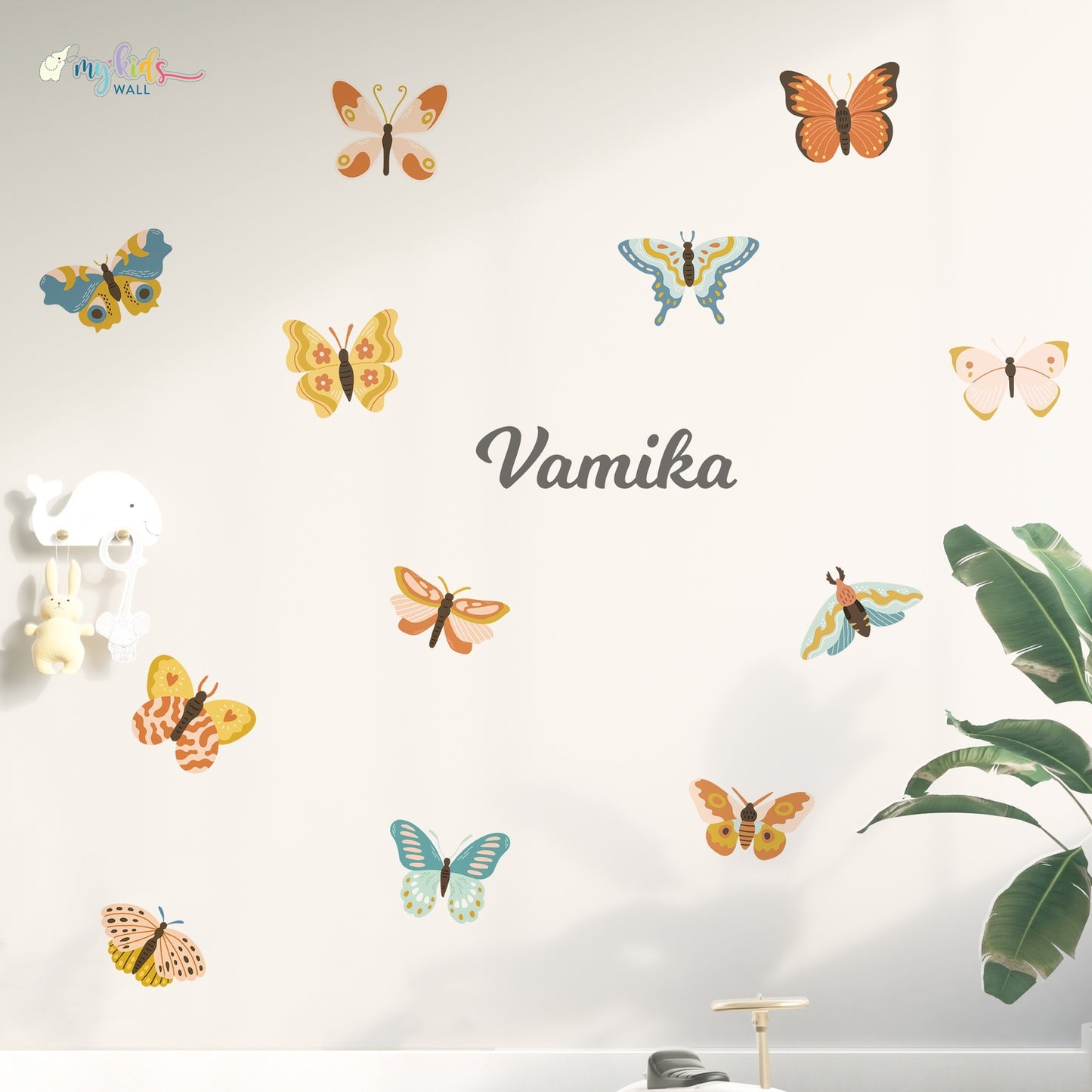 Cute Colorful Butterflies Personalized Wall Stickers