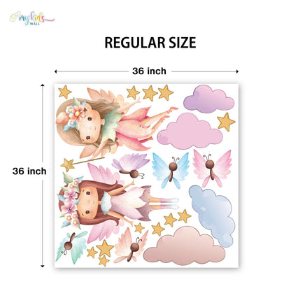 Cute Fairy Princesses Personalized Wall Stickers