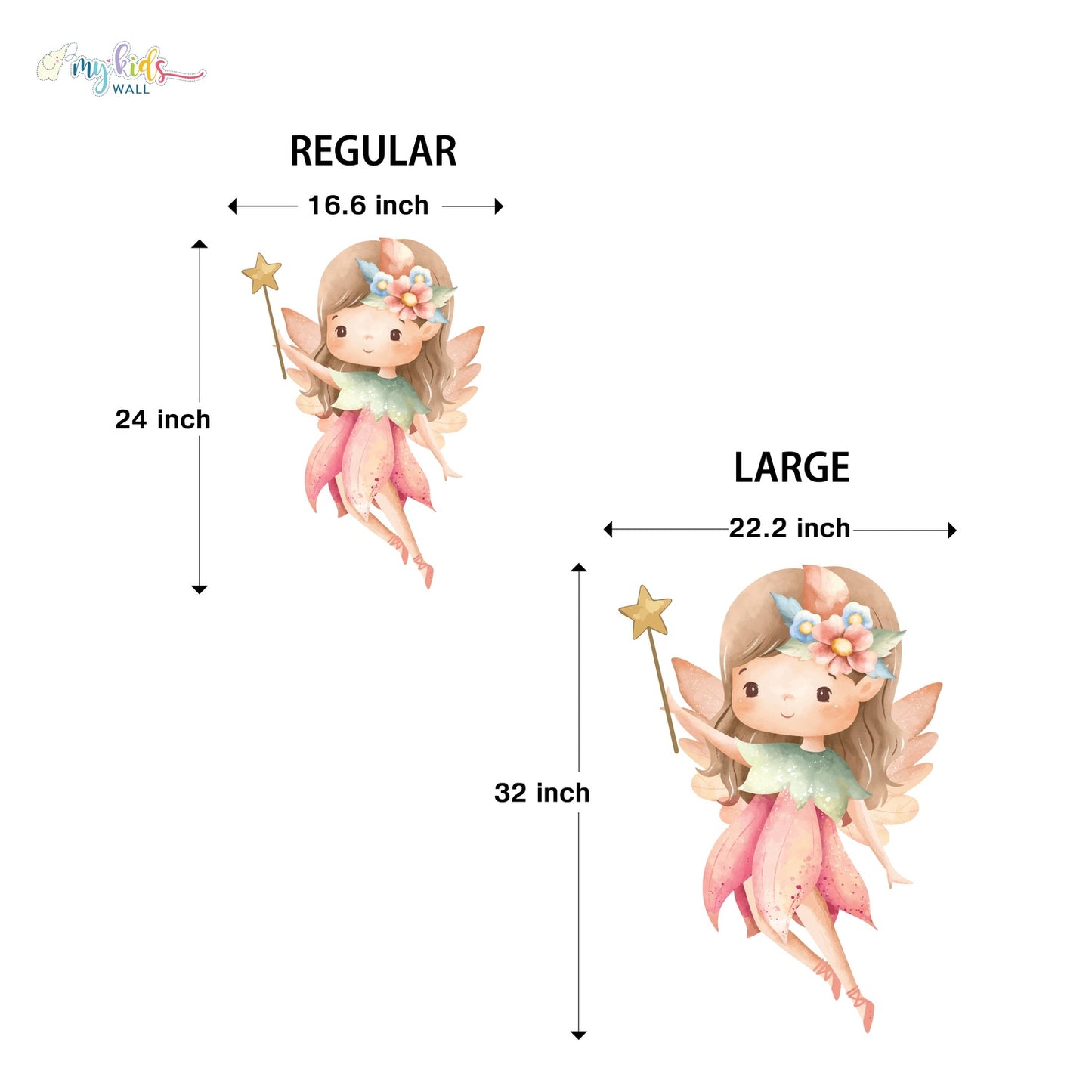 Cute Fairy Princesses Personalized Wall Stickers