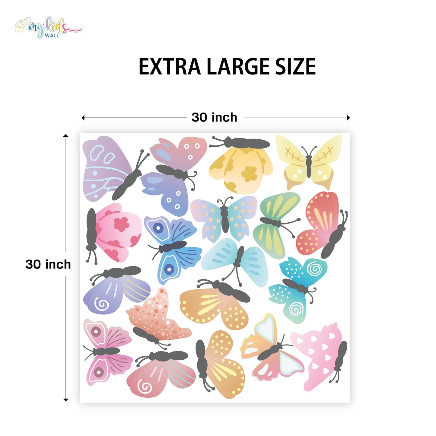 Cute Little Butterflies Personalized Wall Stickers