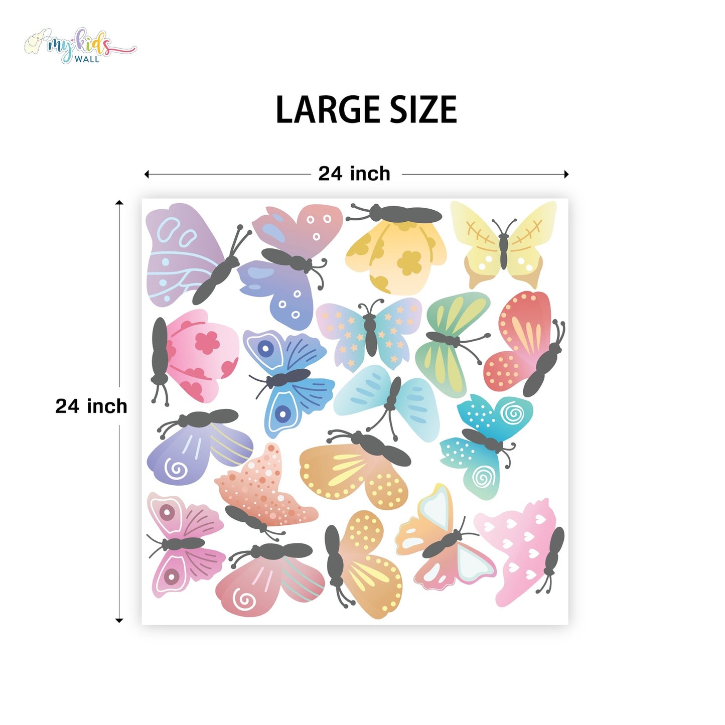 Cute Little Butterflies Personalized Wall Stickers
