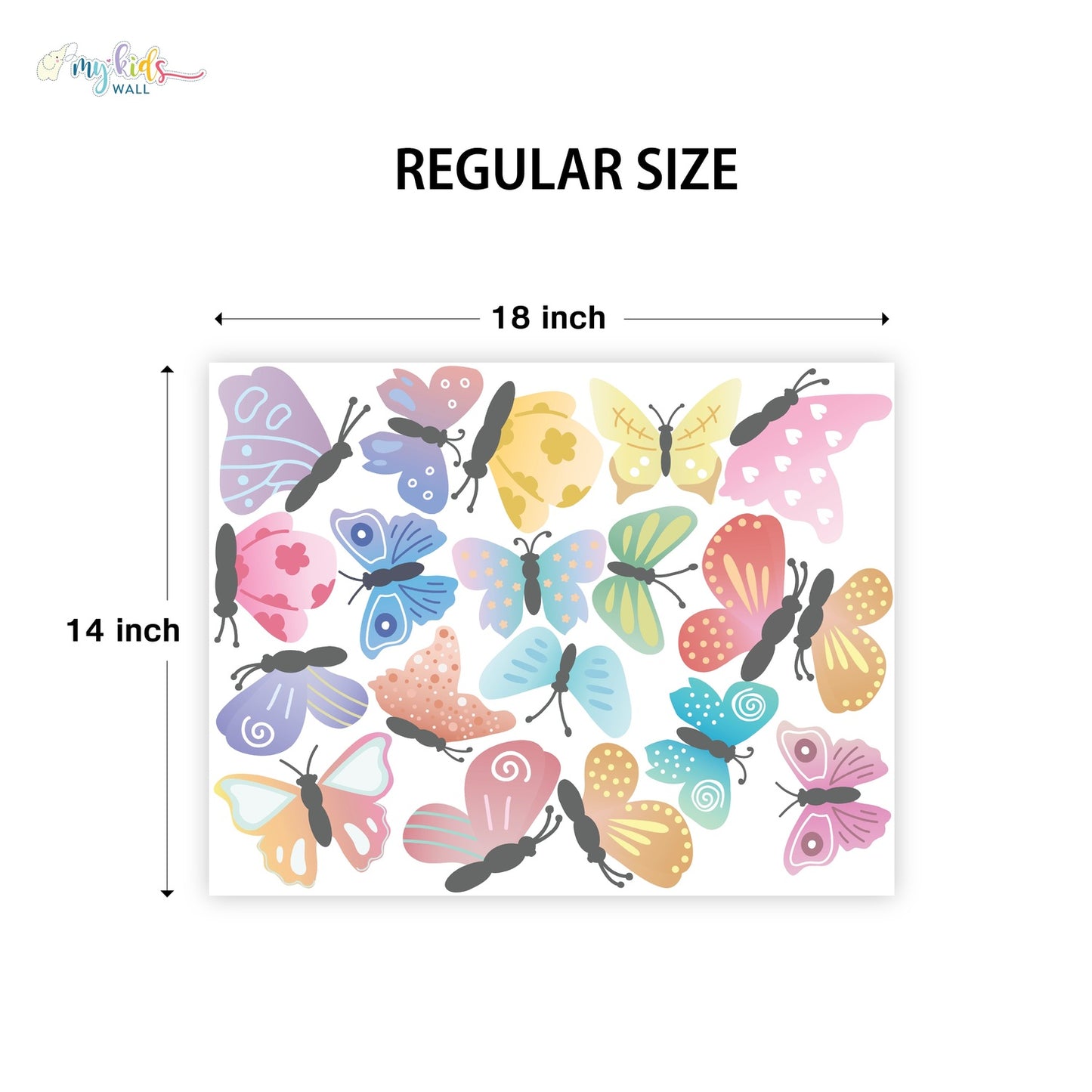 Cute Little Butterflies Personalized Wall Stickers