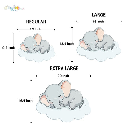 Cute Sleeping Safari Animals Personalized Wall Stickers