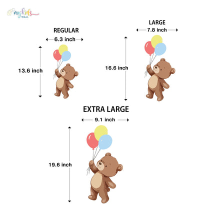 Cute Teddy Bears Personalized Wall-Stickers