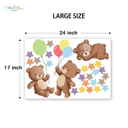 Cute Teddy Bears Personalized Wall-Stickers