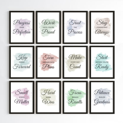 Everyday Growth Motivation Wall Art (Framed)