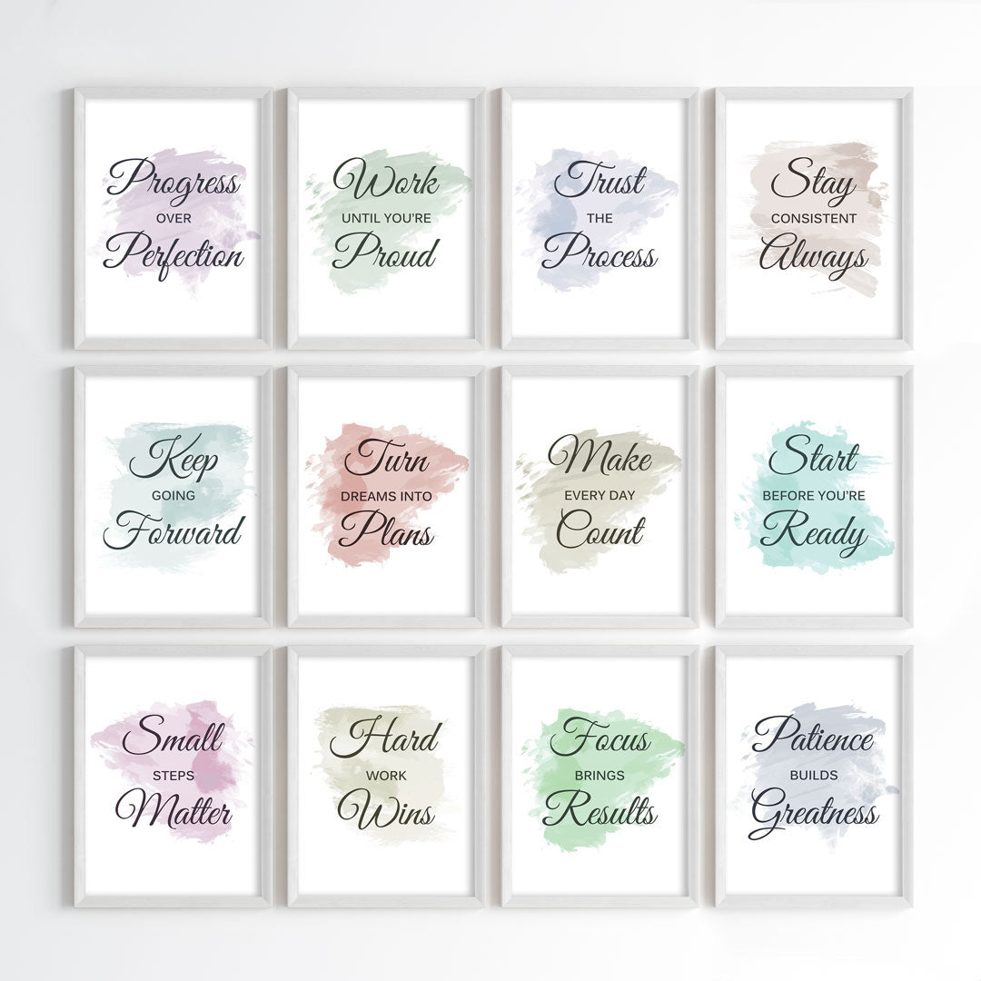Everyday Growth Motivation Wall Art (Framed)