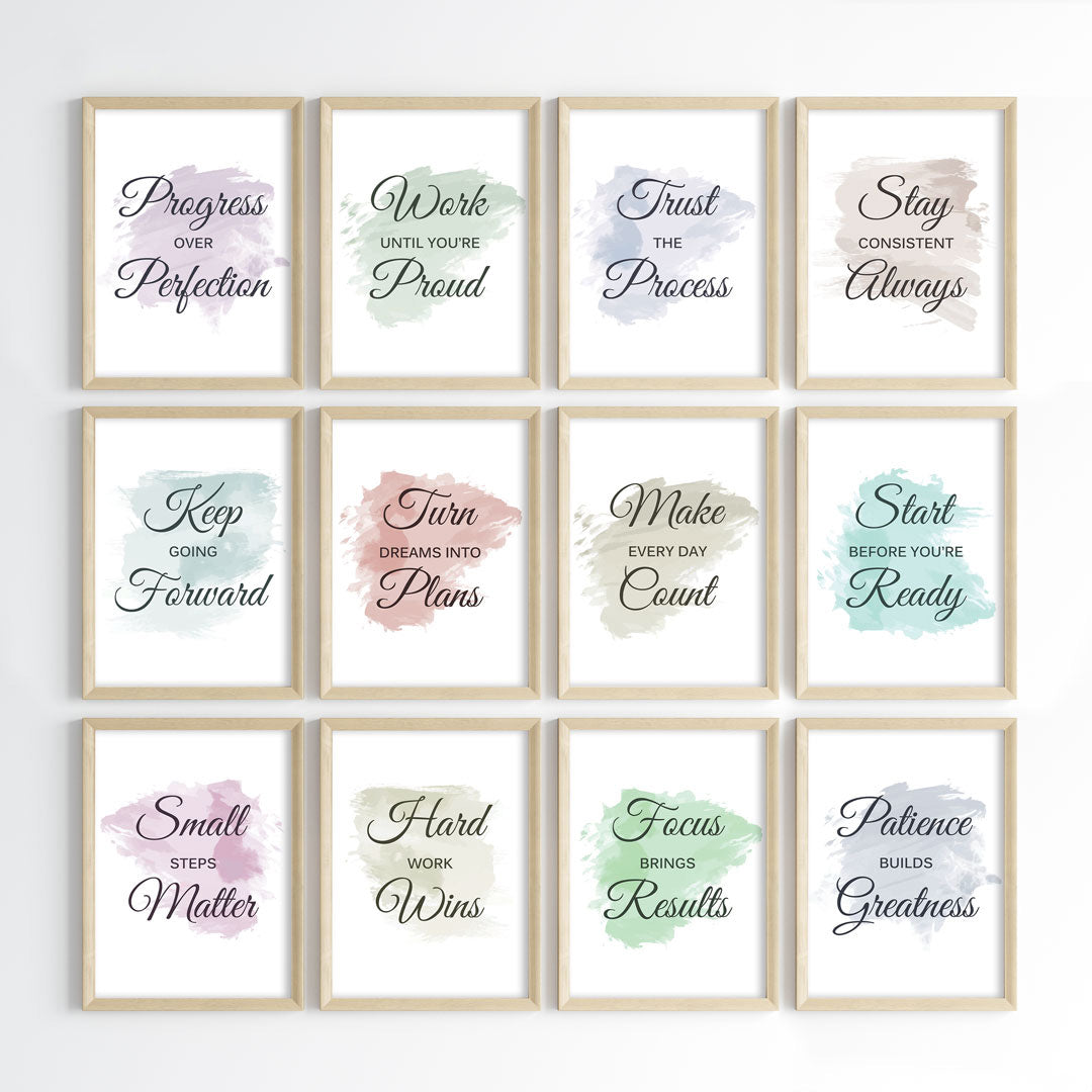 Everyday Growth Motivation Wall Art (Framed)