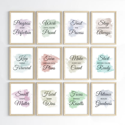 Everyday Growth Motivation Wall Art (Framed)
