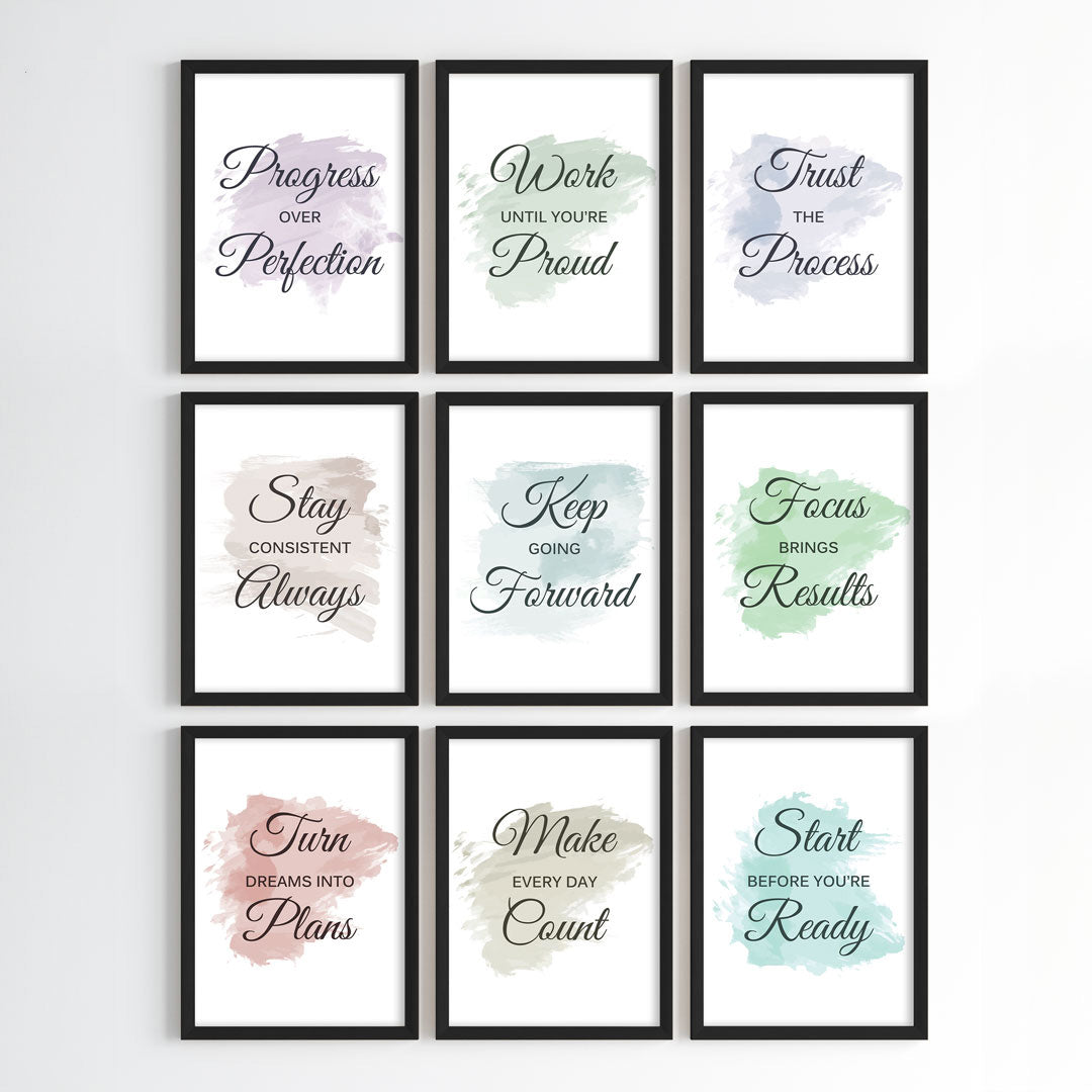 Everyday Growth Motivation Wall Art (Framed)