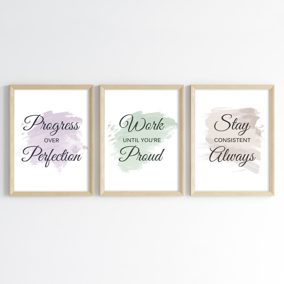 Everyday Growth Motivation Wall Art (Framed)