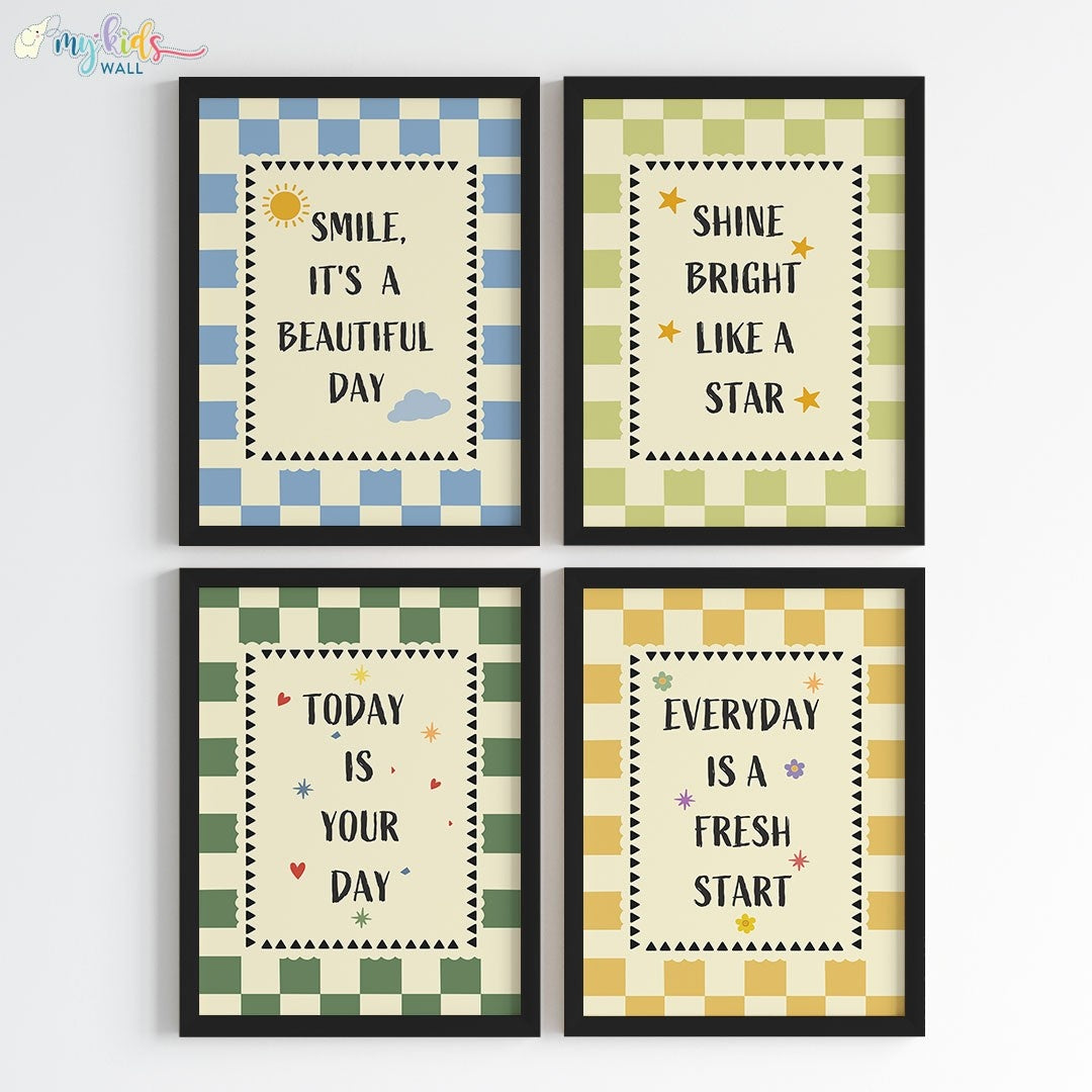Daily Positive Affirmations Wall Art (Framed)